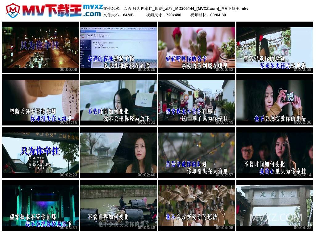 风语-只为你牵挂_国语_流行_MD206144